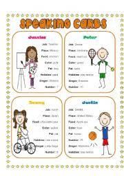 Speaking Worksheets Pdf