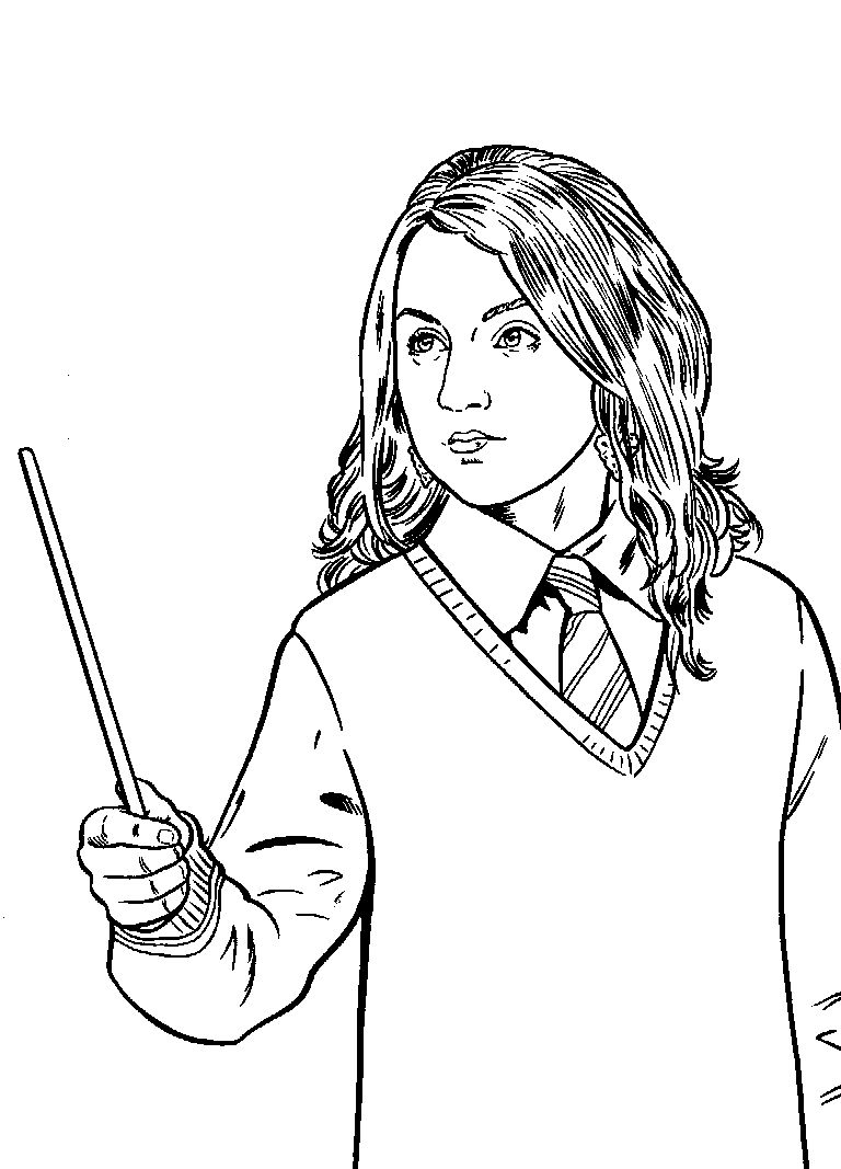 Harry Potter Coloring Pages Luna Lovegood