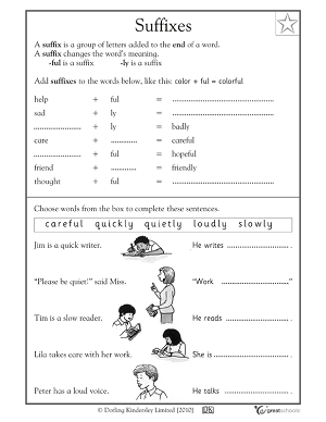 Suffixes Worksheets For Grade 3