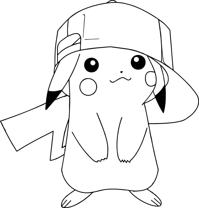 Pikachu Coloring Pages For Adults