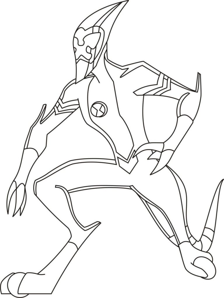 Ben Ten Coloring Pages