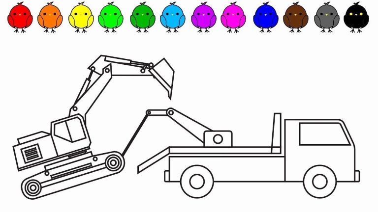 Tow Truck Coloring Pages