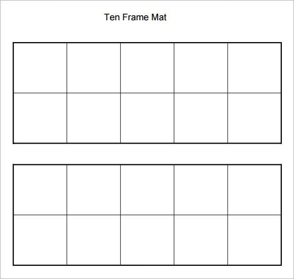 Double Ten Frame Printable