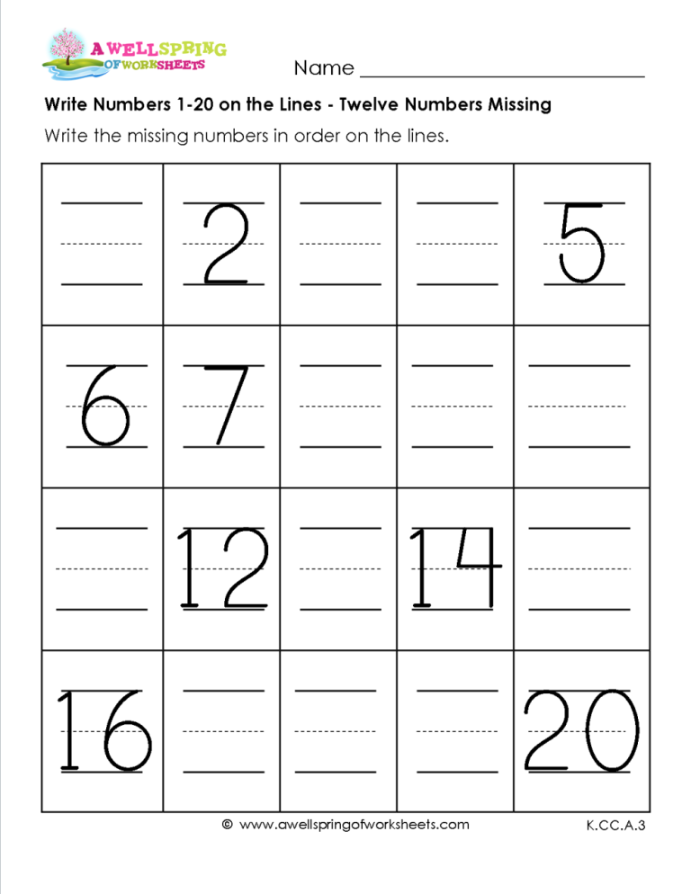 Kindergarten Writing Worksheets Pdf