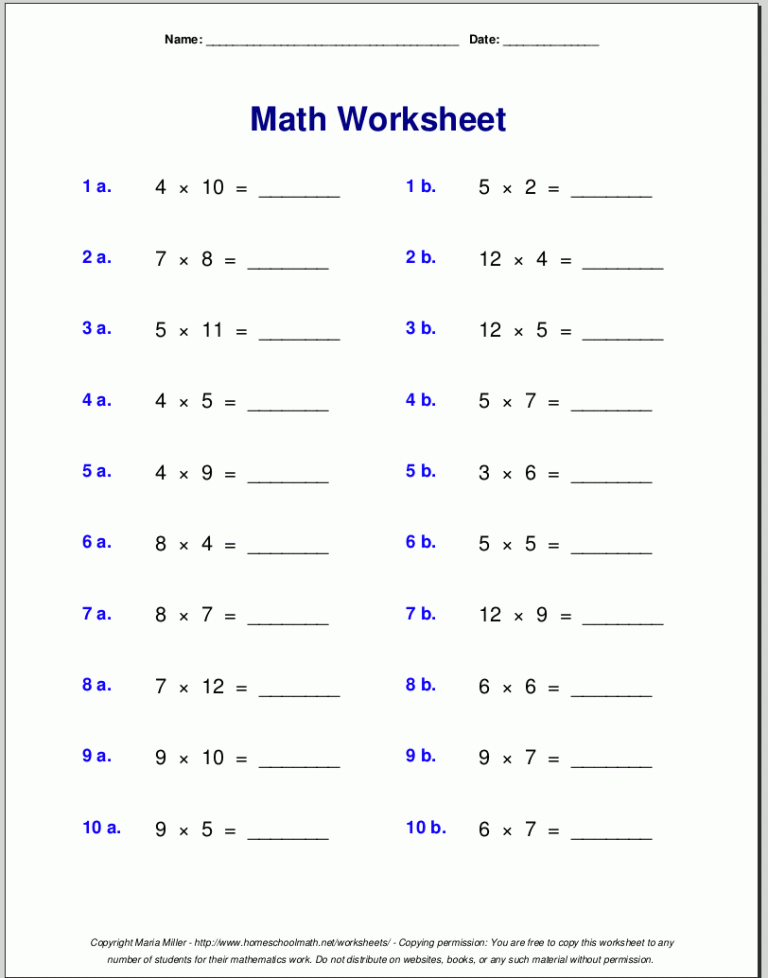 A An Worksheet For Grade 3