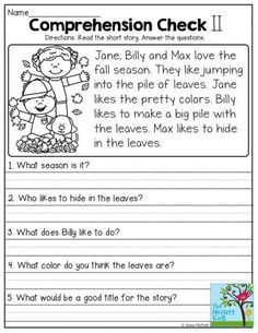 Reading Comprehension Worksheets Pdf Grade 1