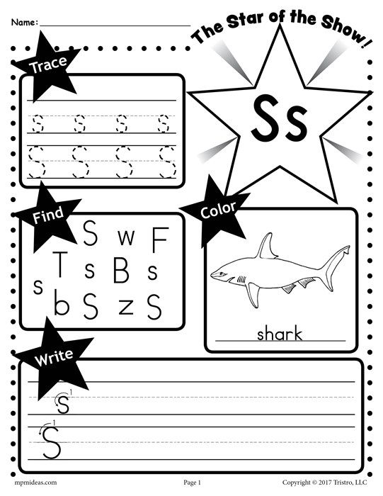 Letter S Worksheets For Preschool