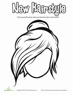 Hair Coloring Pages