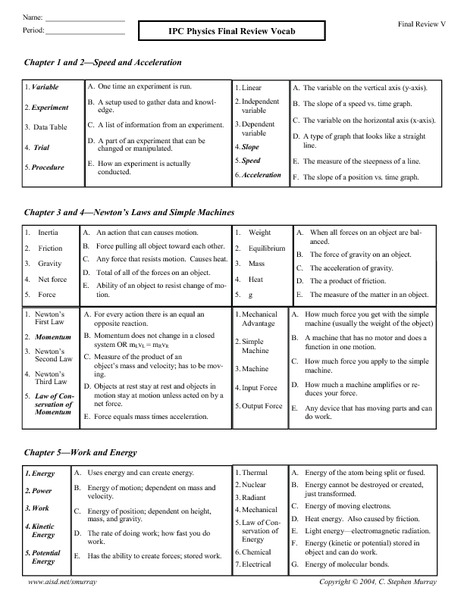 Thermodynamics Worksheet Www.aisd.net/smurray Answers