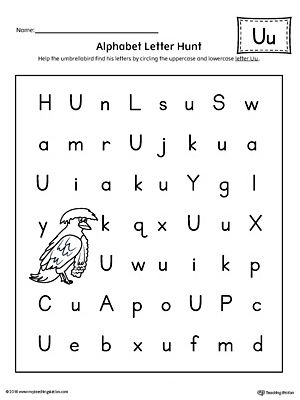 Letter U Worksheets For Preschool