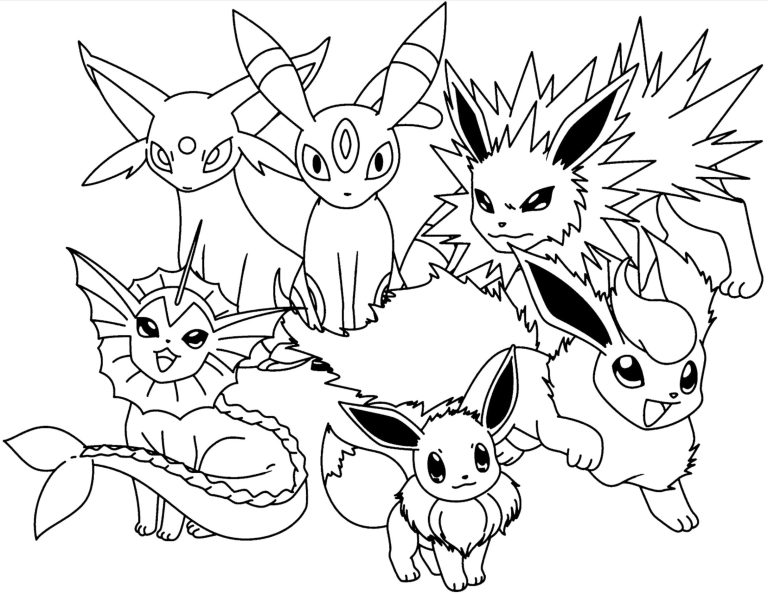 Pokemon Coloring Pages Eevee