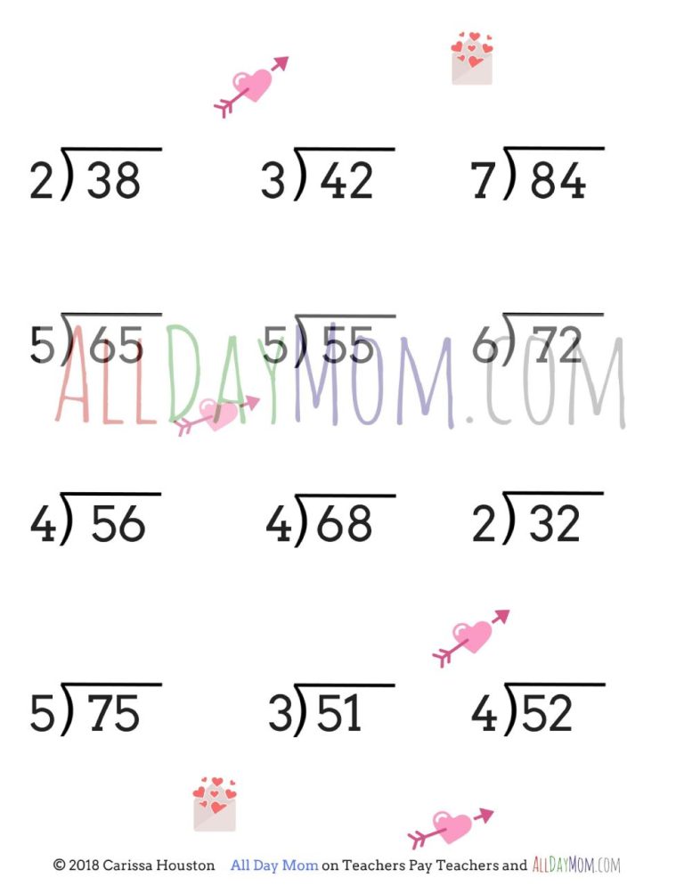 4th Grade Division Worksheets Grade 4