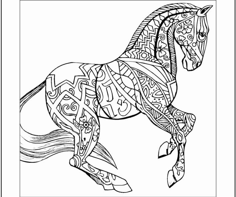 Horse Coloring Pages Hard