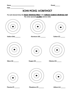 Lewis Dot And Bohr Diagram Worksheet