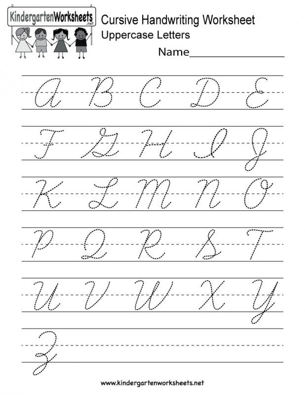 Alphabet Practice Cursive Writing