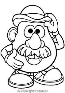 Mr Potato Head Coloring Page