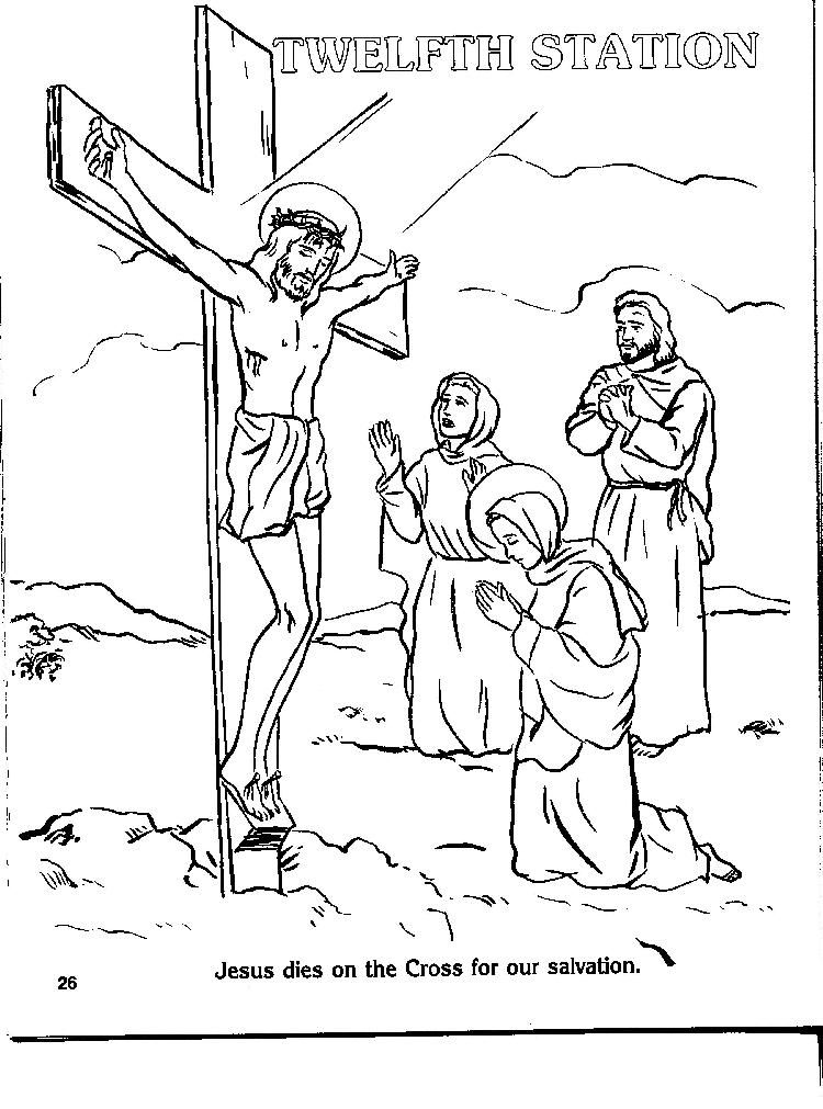 Stations Of The Cross Coloring Pages