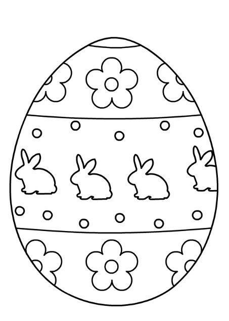 Easter Egg Coloring Pages