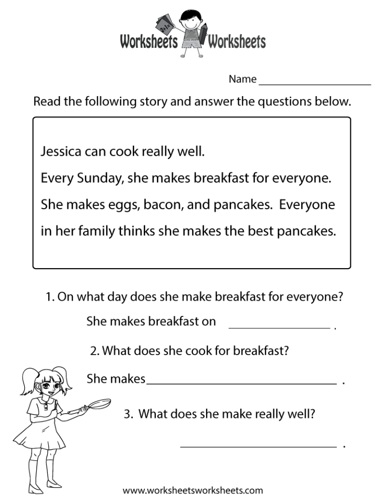 1st Grade Reading Worksheets Free