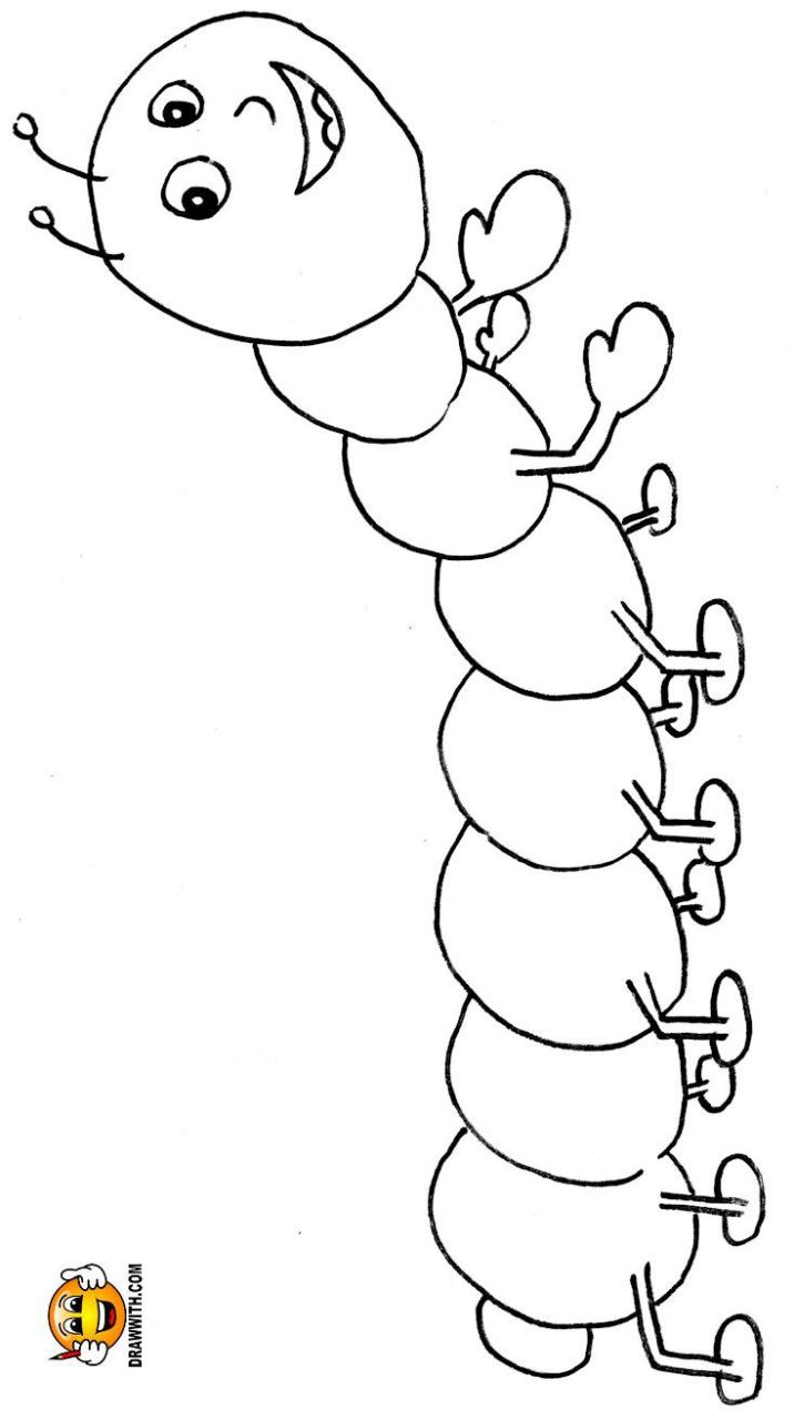 Caterpillar Coloring Page