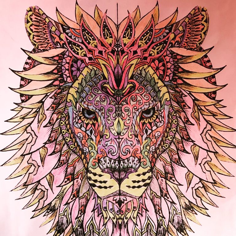 Lion Coloring Pages Already Colored