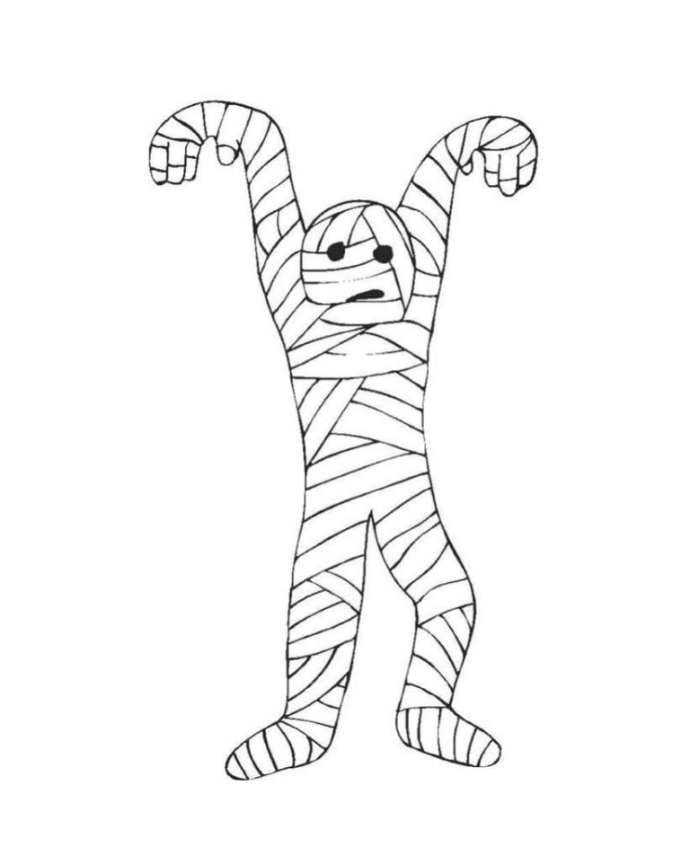 Mummy Coloring Page