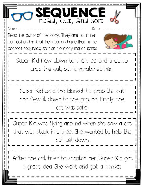 Story Sequencing Worksheets 2nd Grade