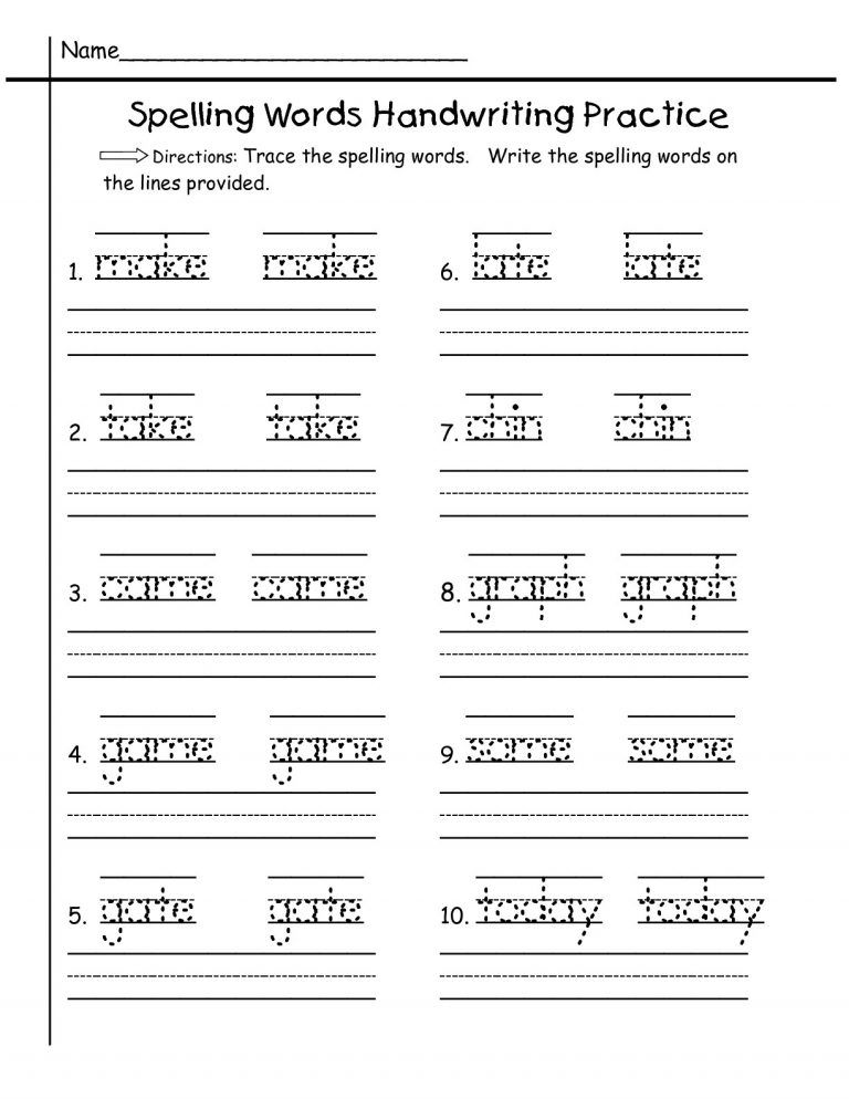 Free First Grade Worksheets Printable