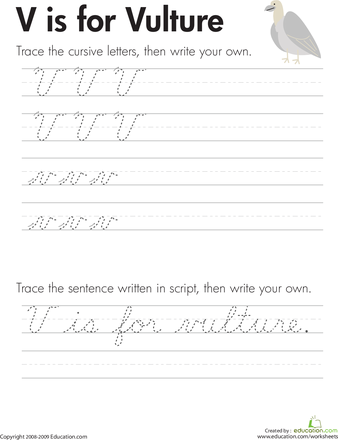 Cursive Letters Worksheet A-z