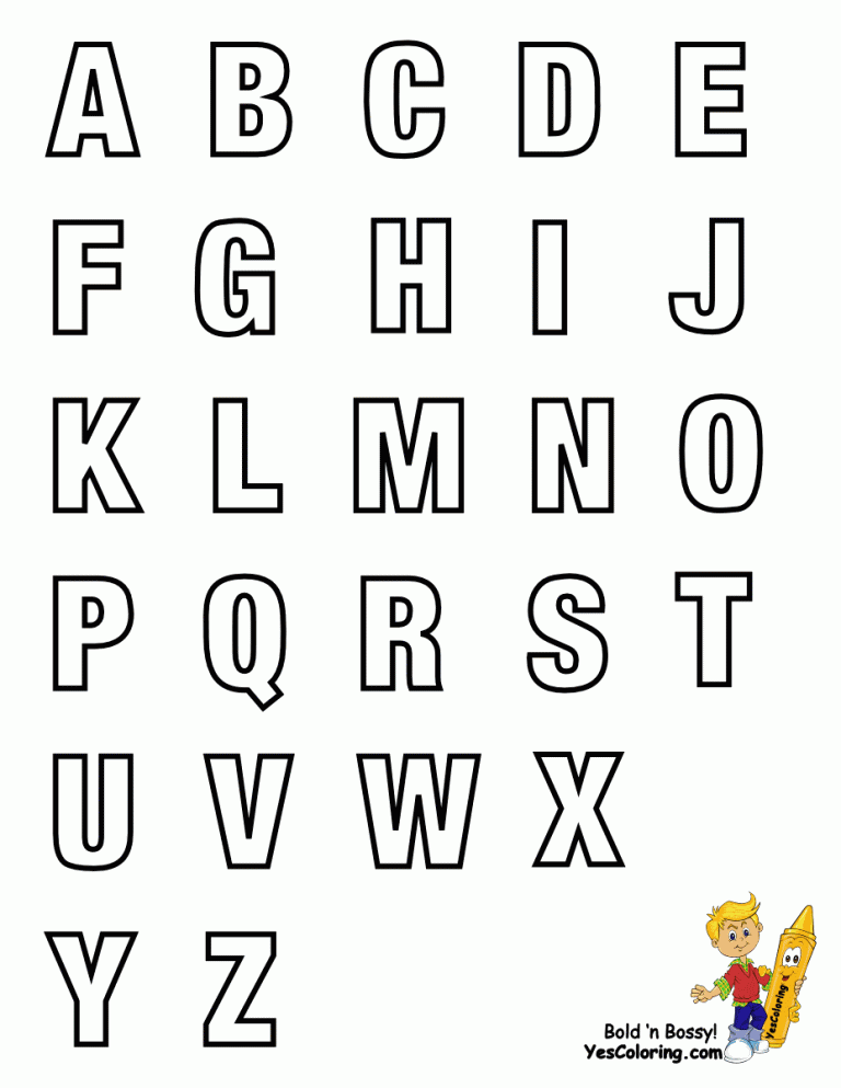 Free Printable Alphabet Letters