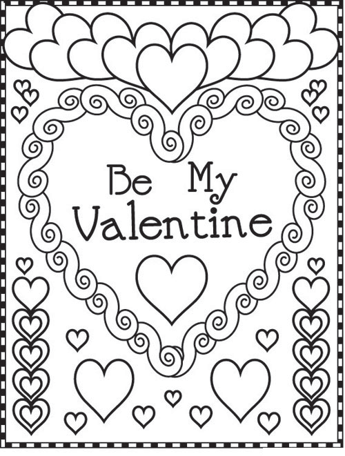 Valentine Pictures To Color