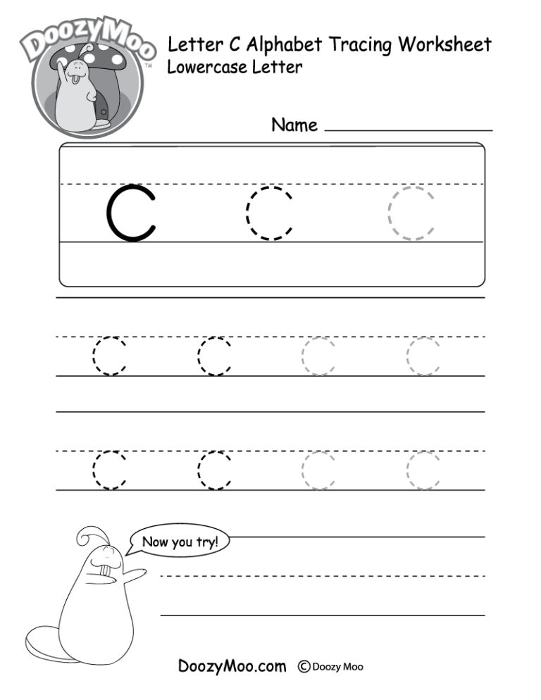 Letter Tracing Worksheets C