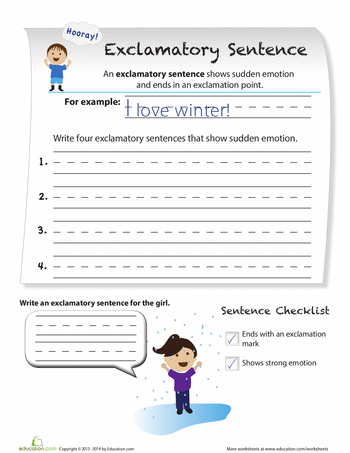 Imperative Sentence Worksheets For Grade 2