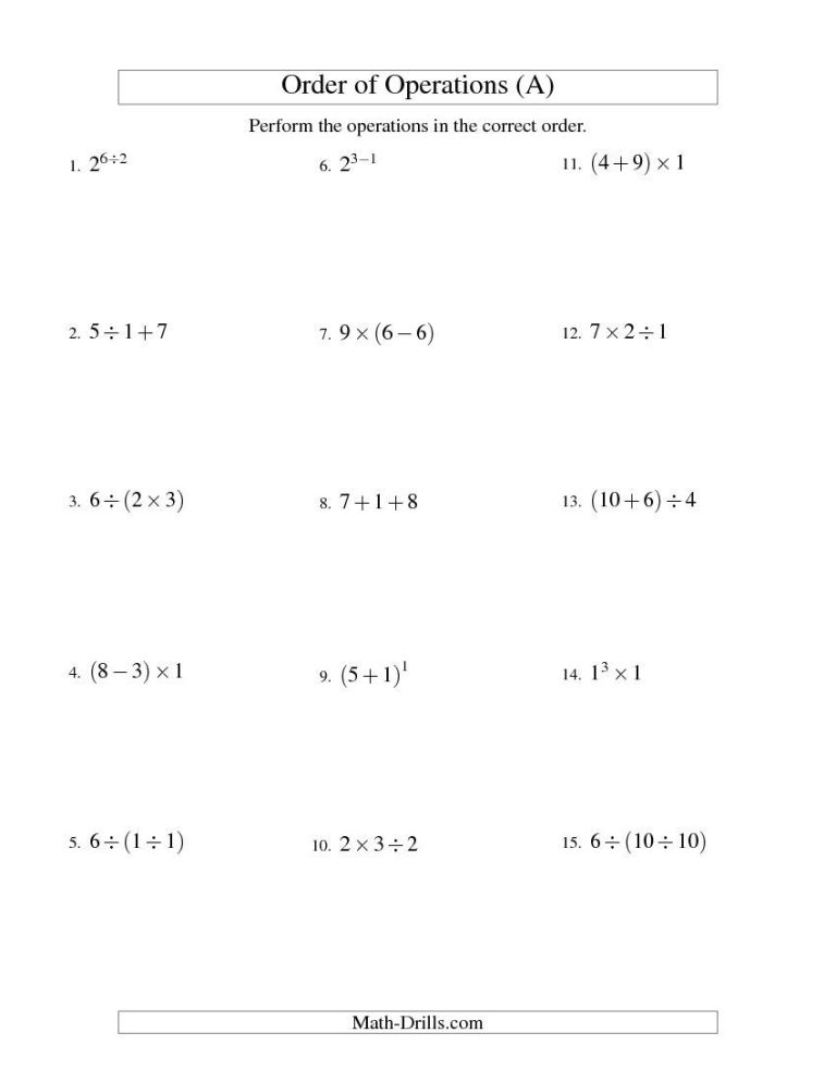 Multiplying And Dividing Integers Worksheet With Answer Key