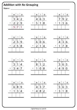 Subtraction With Regrouping Worksheets 4th Grade