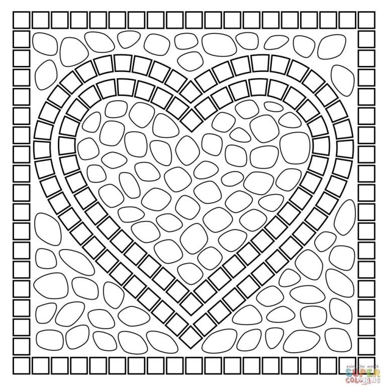 Mosaic Coloring Pages