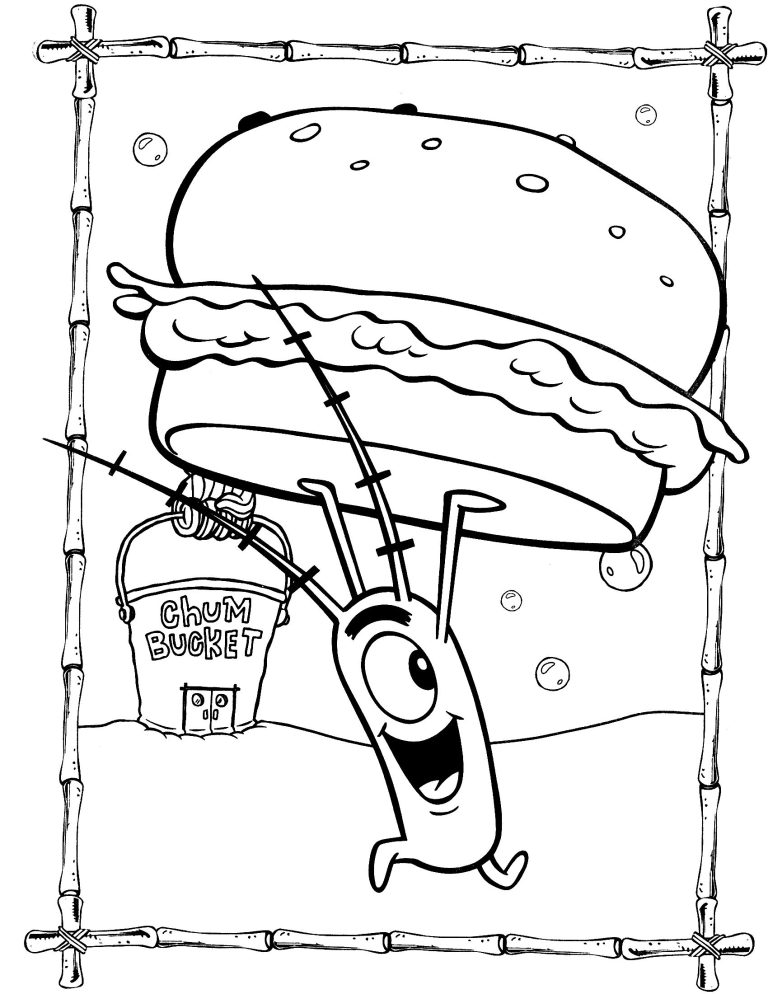 Spongebob Coloring Pages Plankton