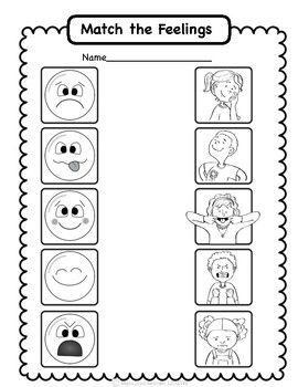 Emotions Worksheets For Kindergarten Pdf