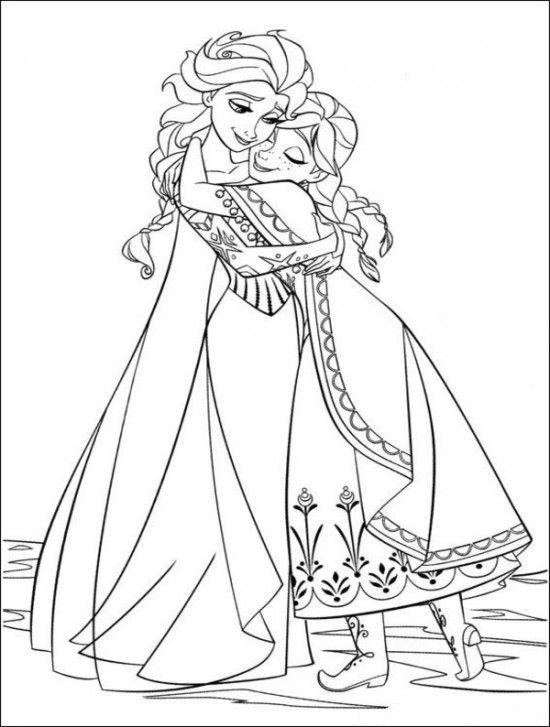 Free Frozen Coloring Pages