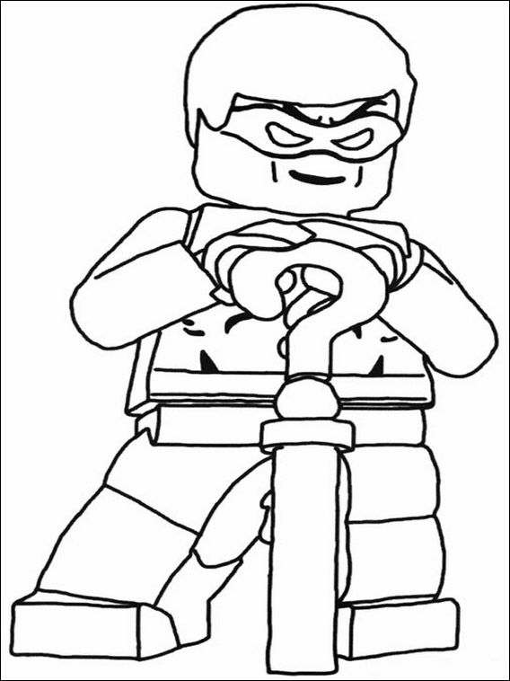 Lego Superhero Coloring Pages