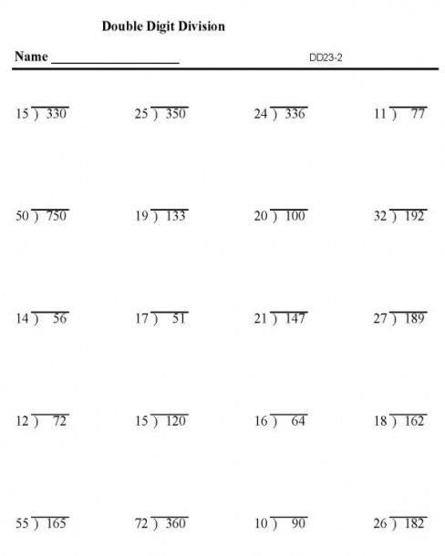 Long Division Worksheets Grade 4