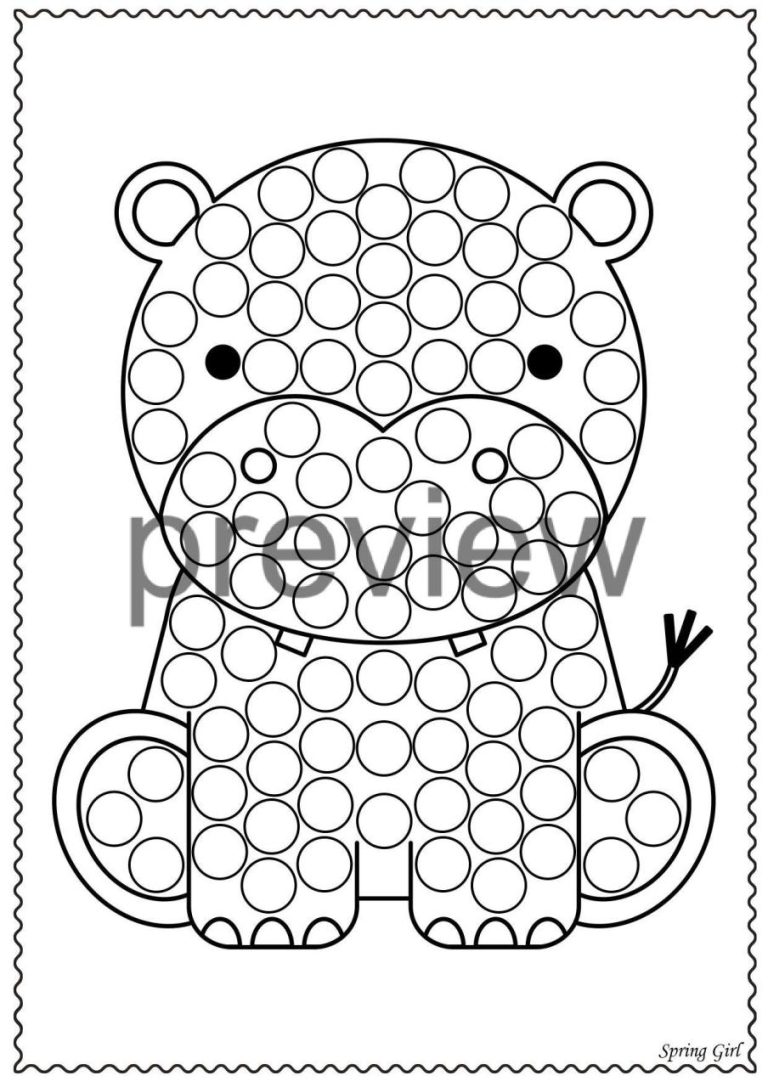 Dot Marker Printables Animals