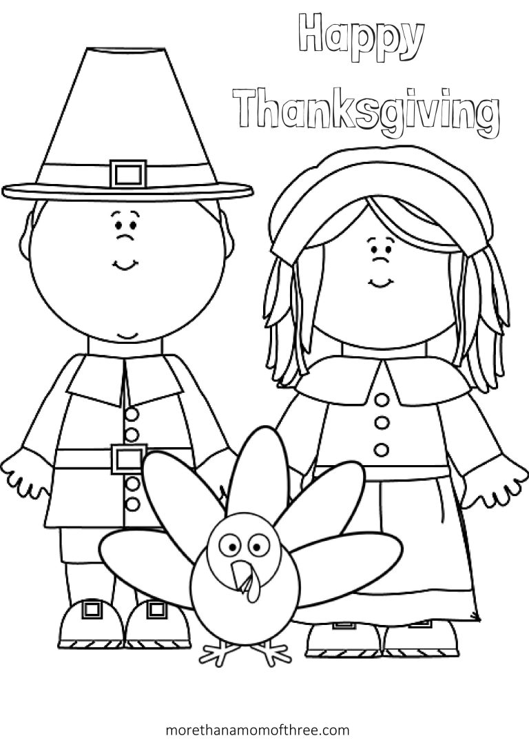 Thanksgiving Coloring Pages For Toddlers