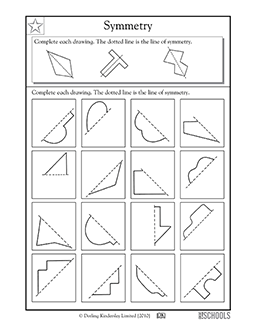 Lines Of Symmetry Worksheet Grade 3