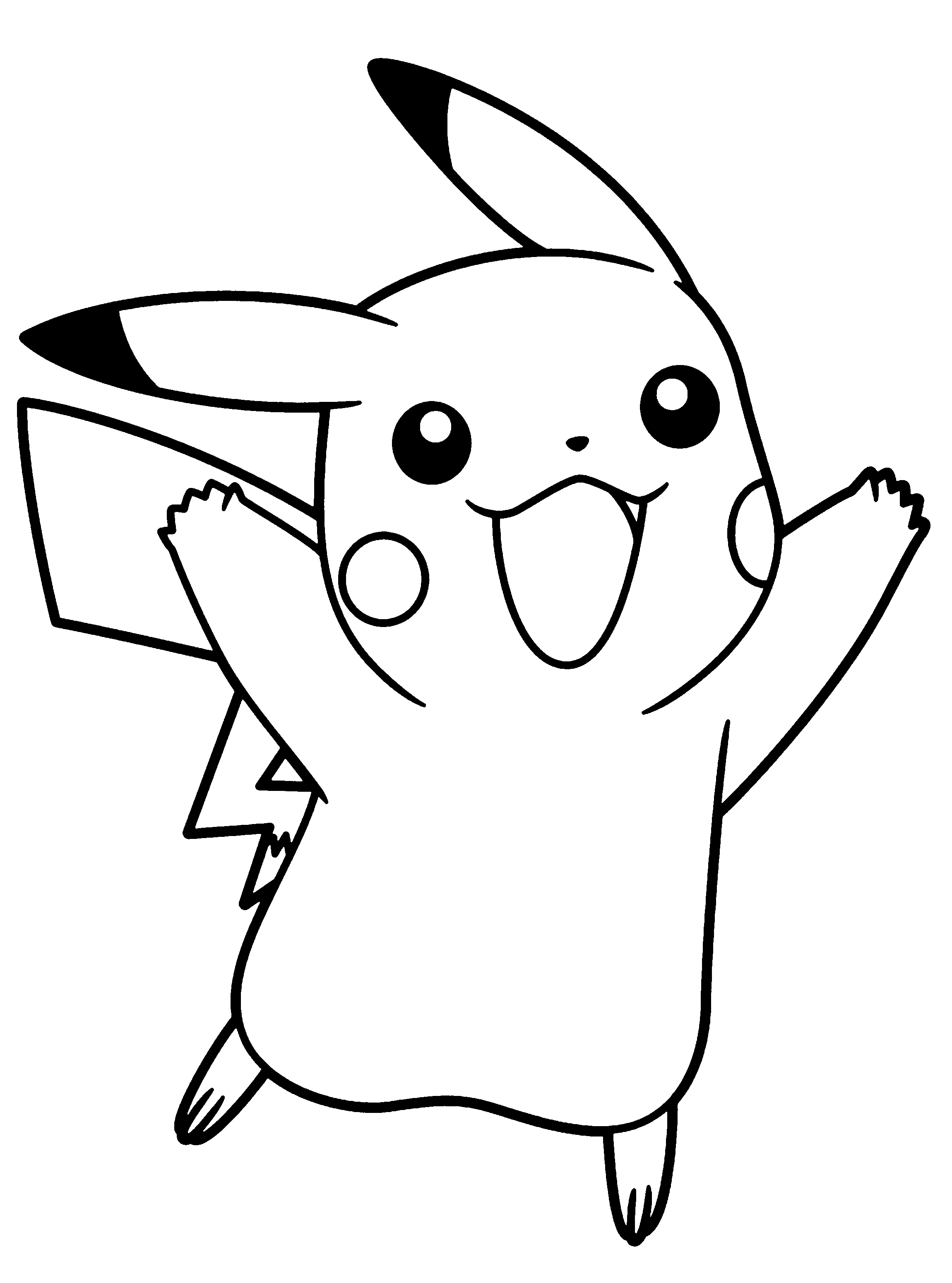 Pikachu Coloring Pages￼