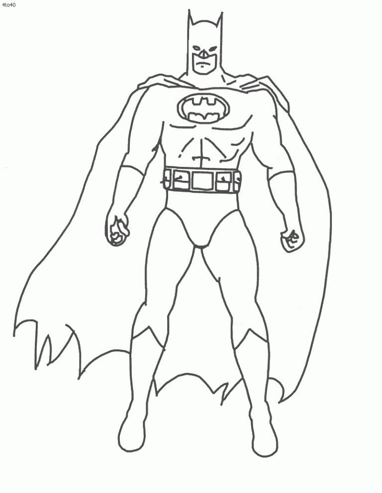 Batman Coloring Pages Free Printable