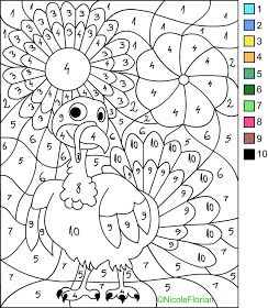 Thanksgiving Coloring Pages By Number