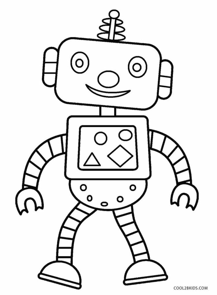 Robot Coloring Pages For Boys