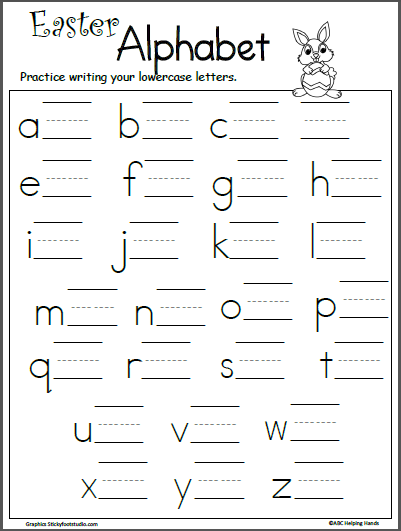 Alphabet Writing Worksheets For Preschoolers