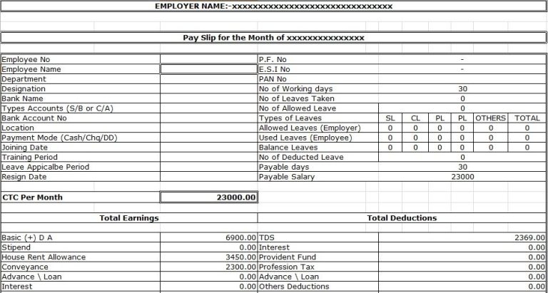 Employee Excel Practice Sheet